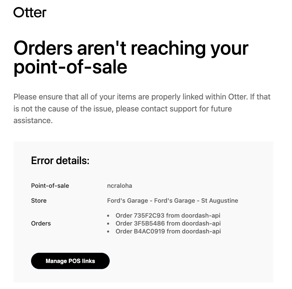 Live Alerts Otter Help Center US