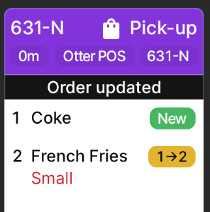 Order Adjustment