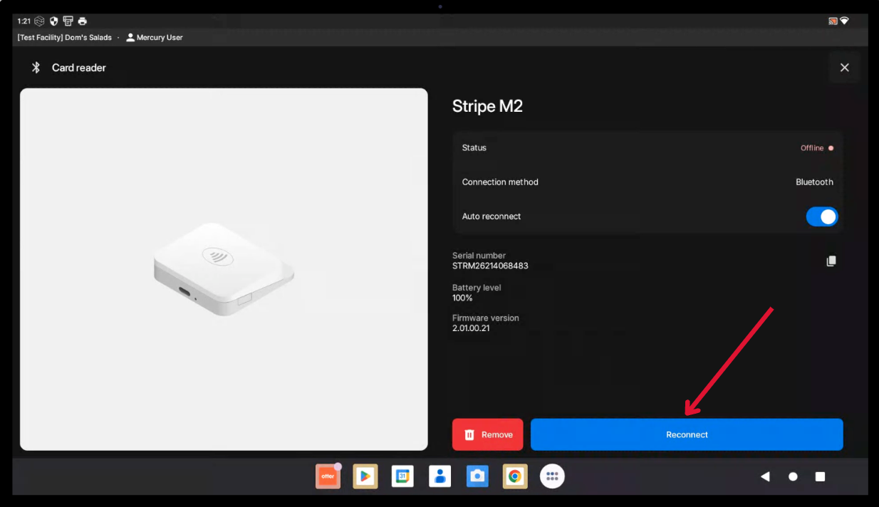 Reconnect Card Reader