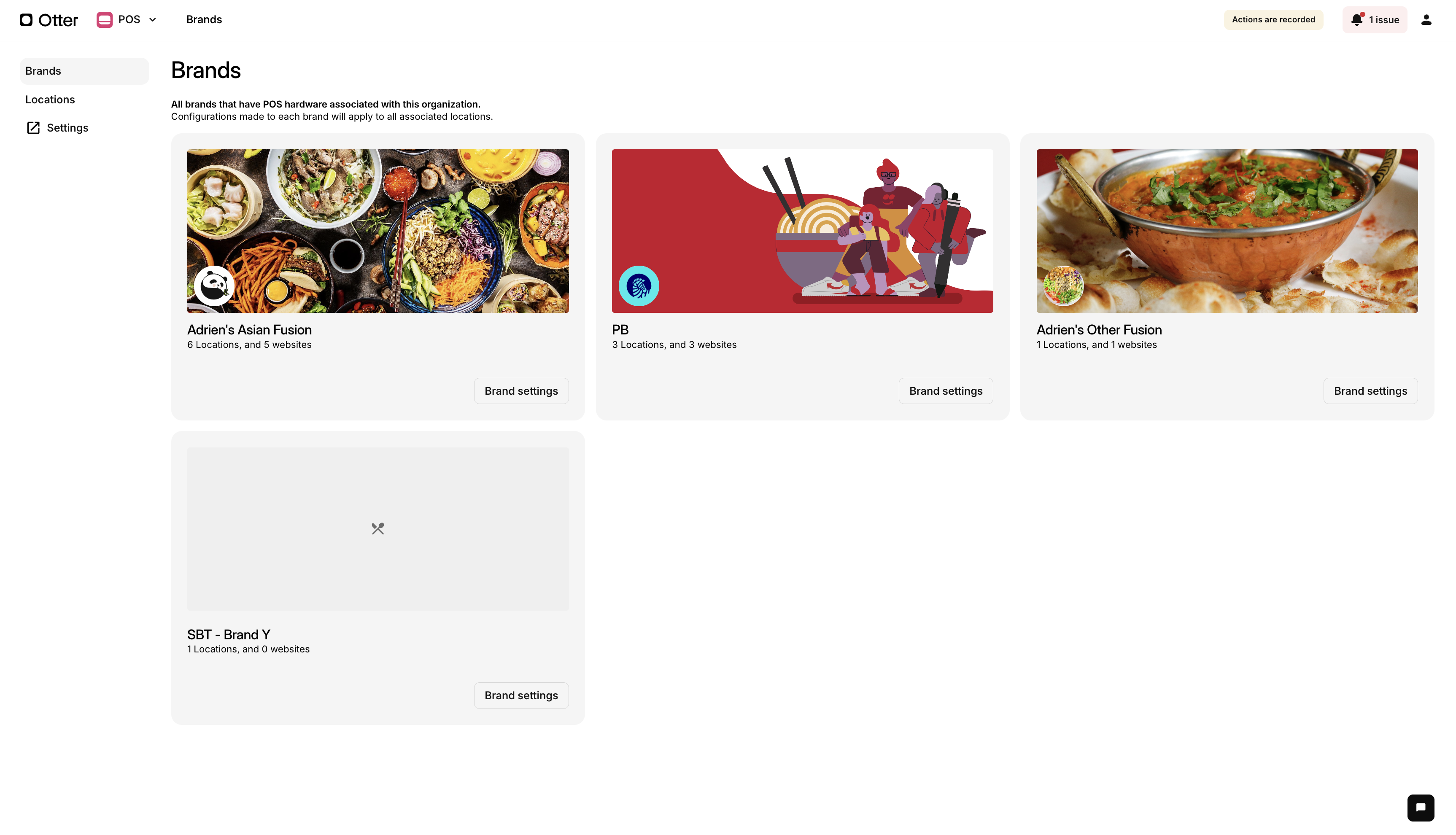 Brand Settings Tab