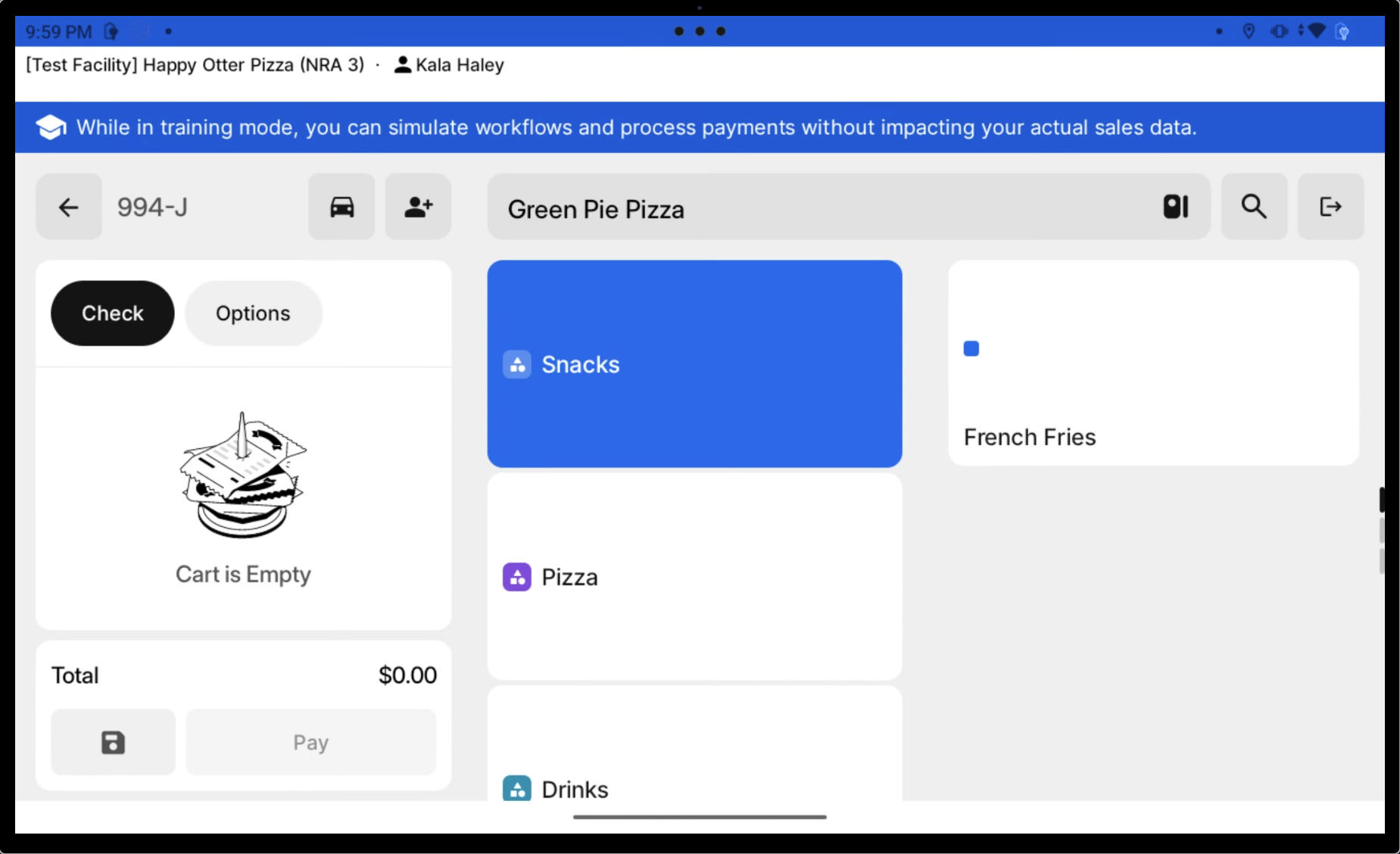 Training Mode Active