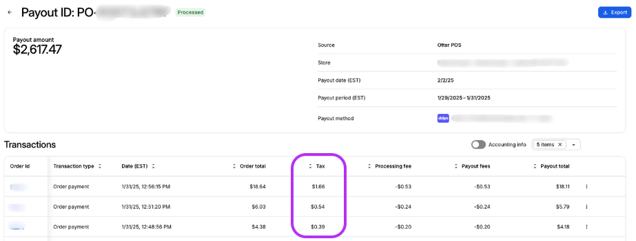 Payout Tax