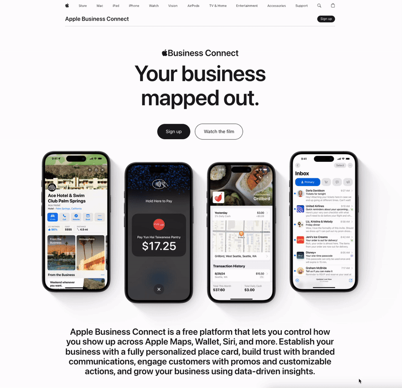 Apple Business Connect Login and Sign Up