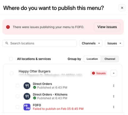 Publish Event Results
