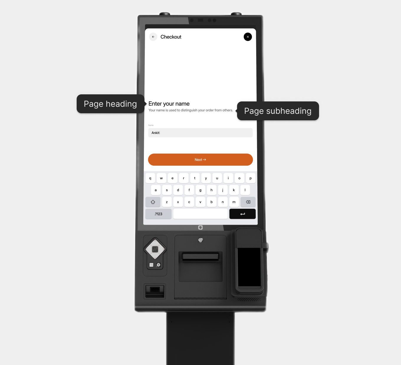 Name Screen Kiosk Settings [Portrait]