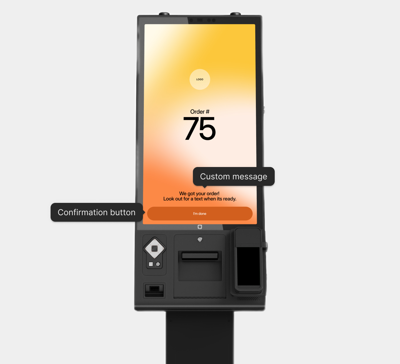 Confirmation Screen Kiosk Settings [Portraits]