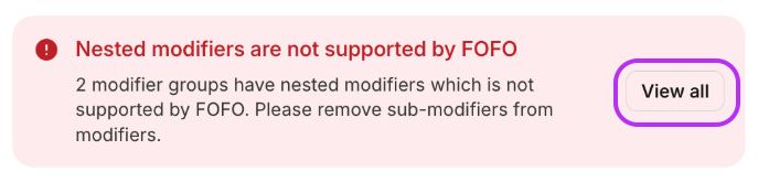 View all Nested Mod Error