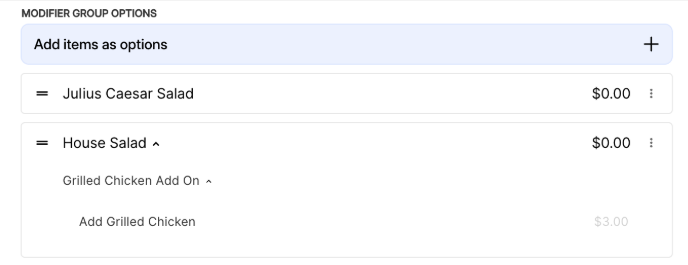 Nested Modifier Example