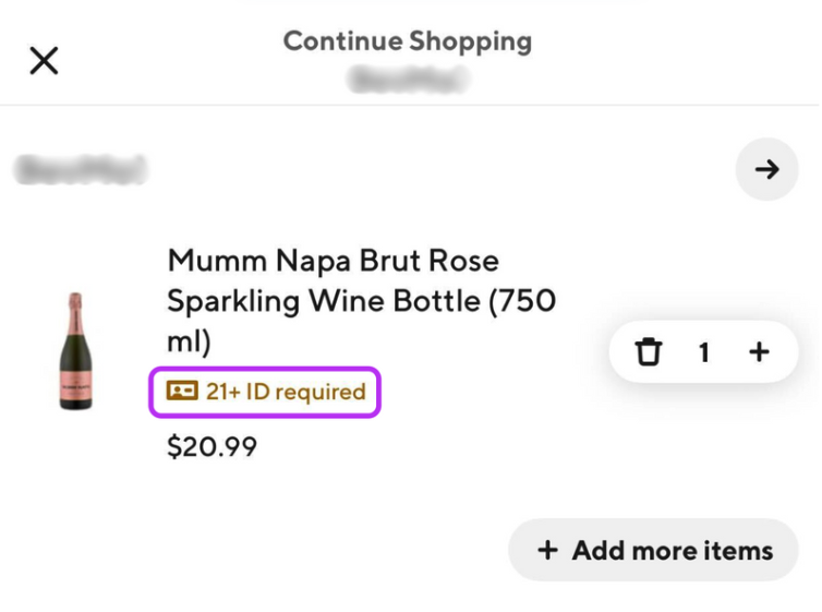 DoorDash US Alcohol Ex