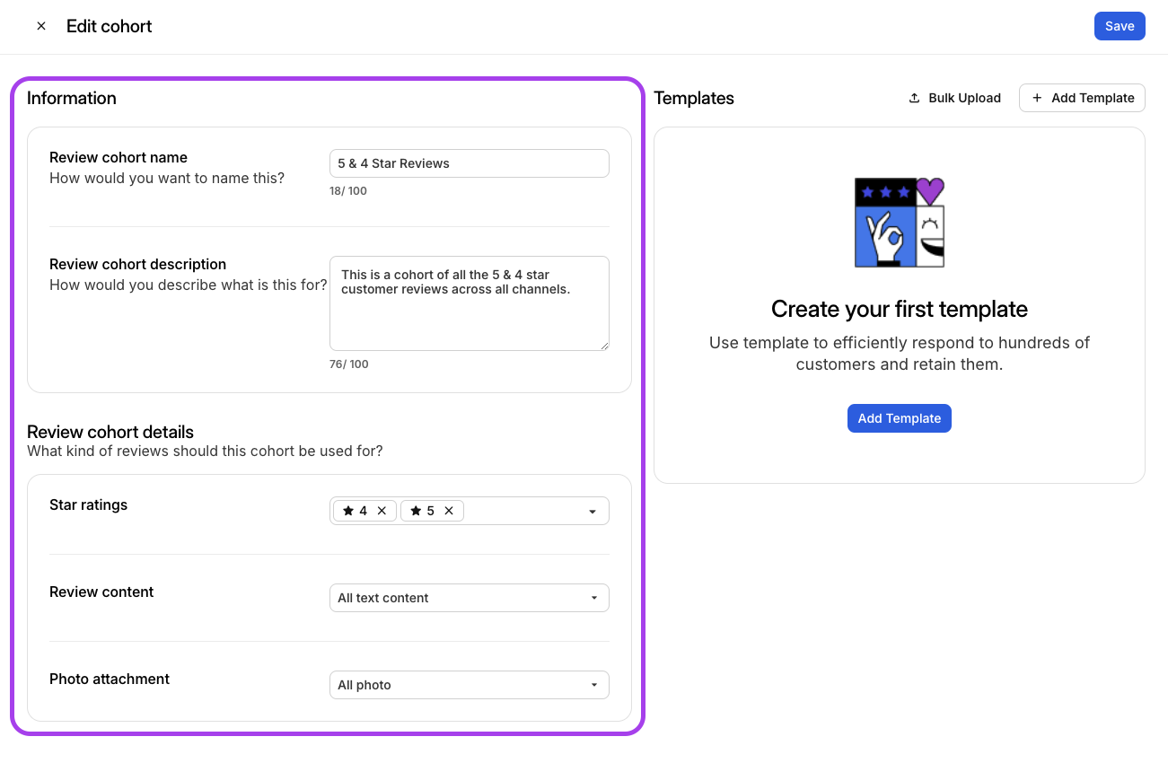 Review cohort information