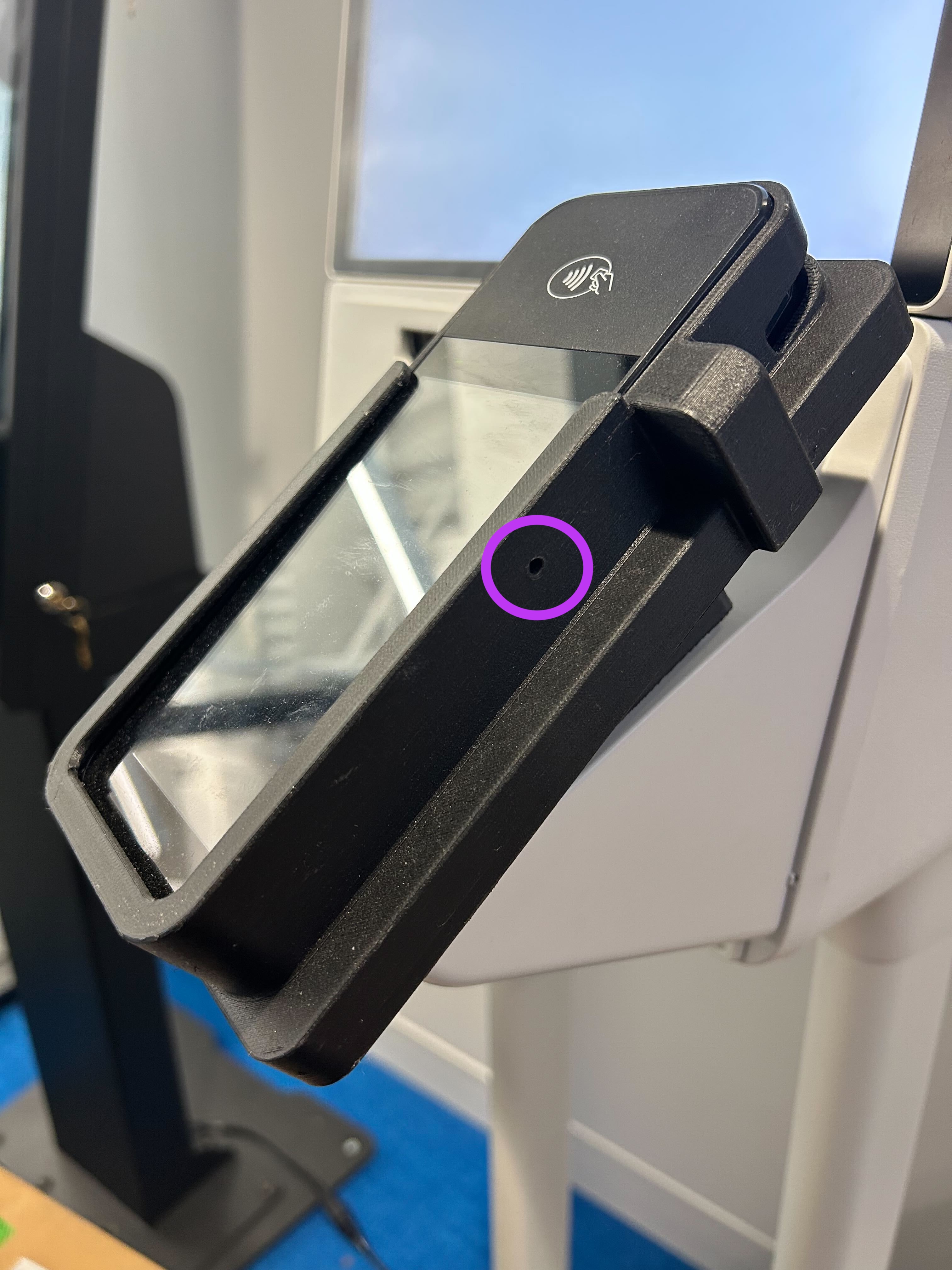 Payment Terminal Power Button Access