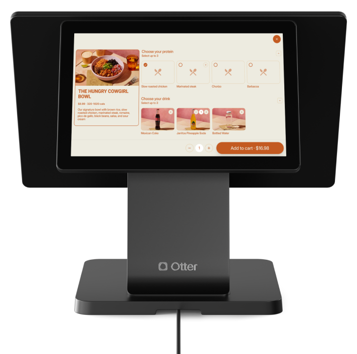 Otter POS customer-facing screen