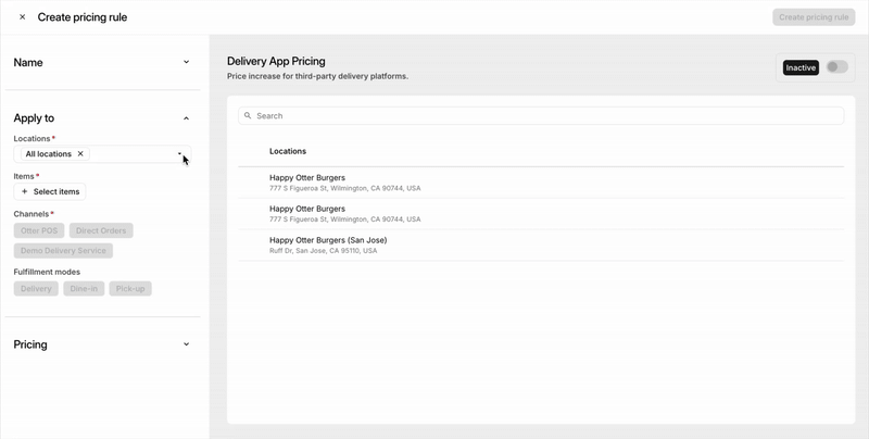 Apply To Section Pricing Rule GIF