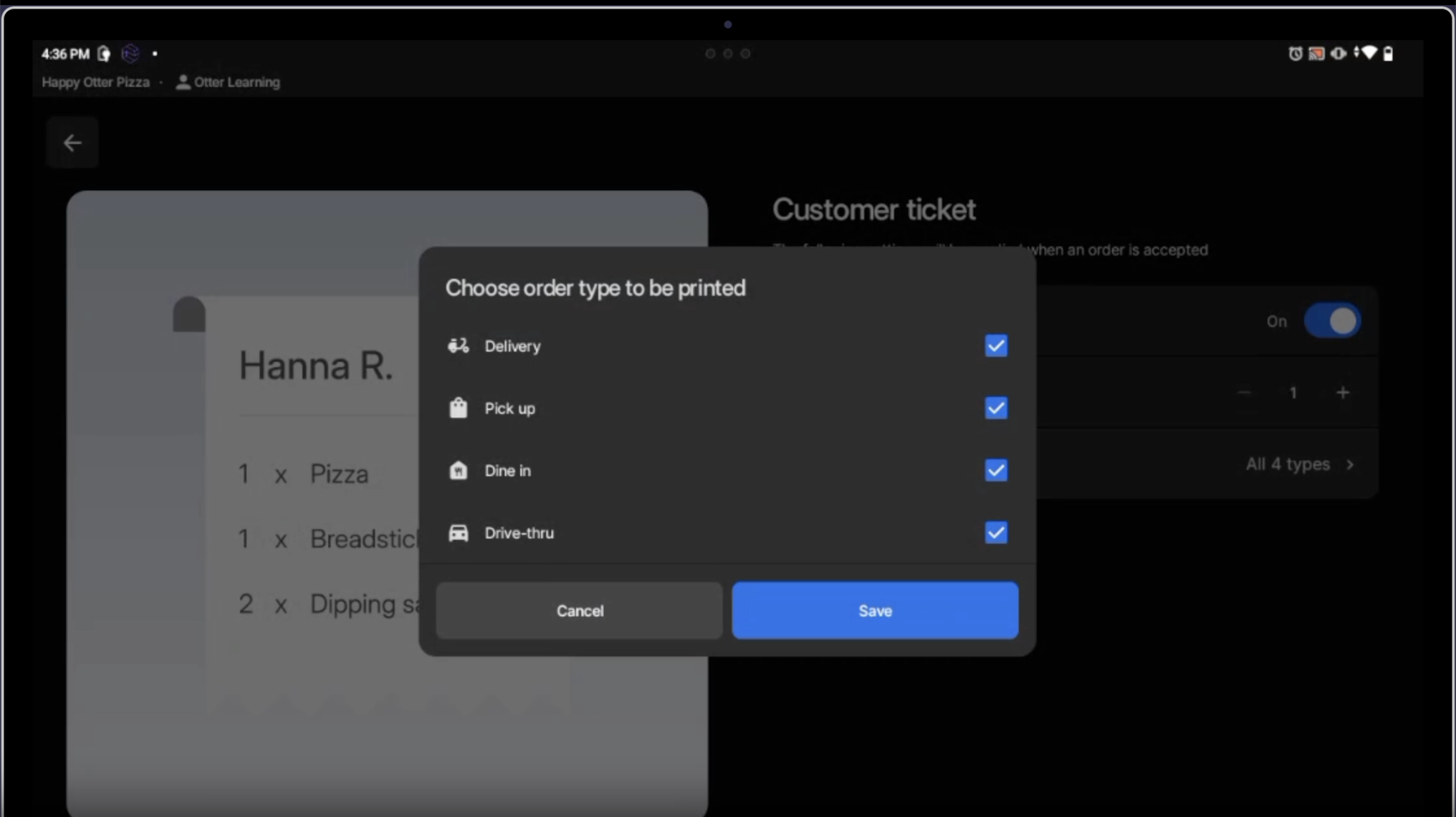 Fulfillment Ticket Type