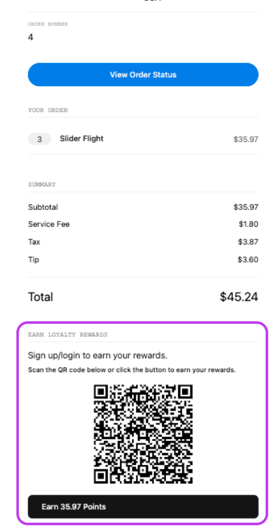 QR Code Digital Receipt