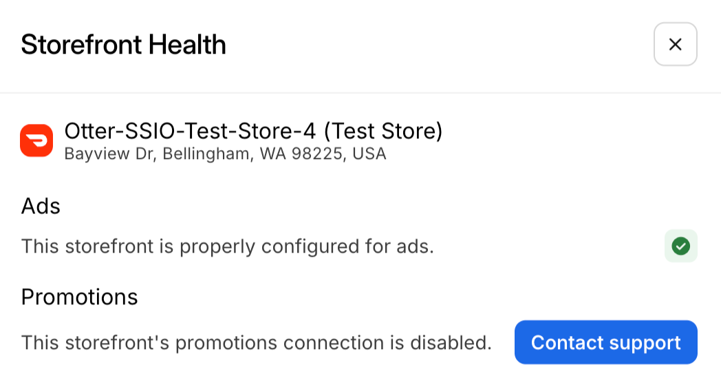 Degraded Storefront Health