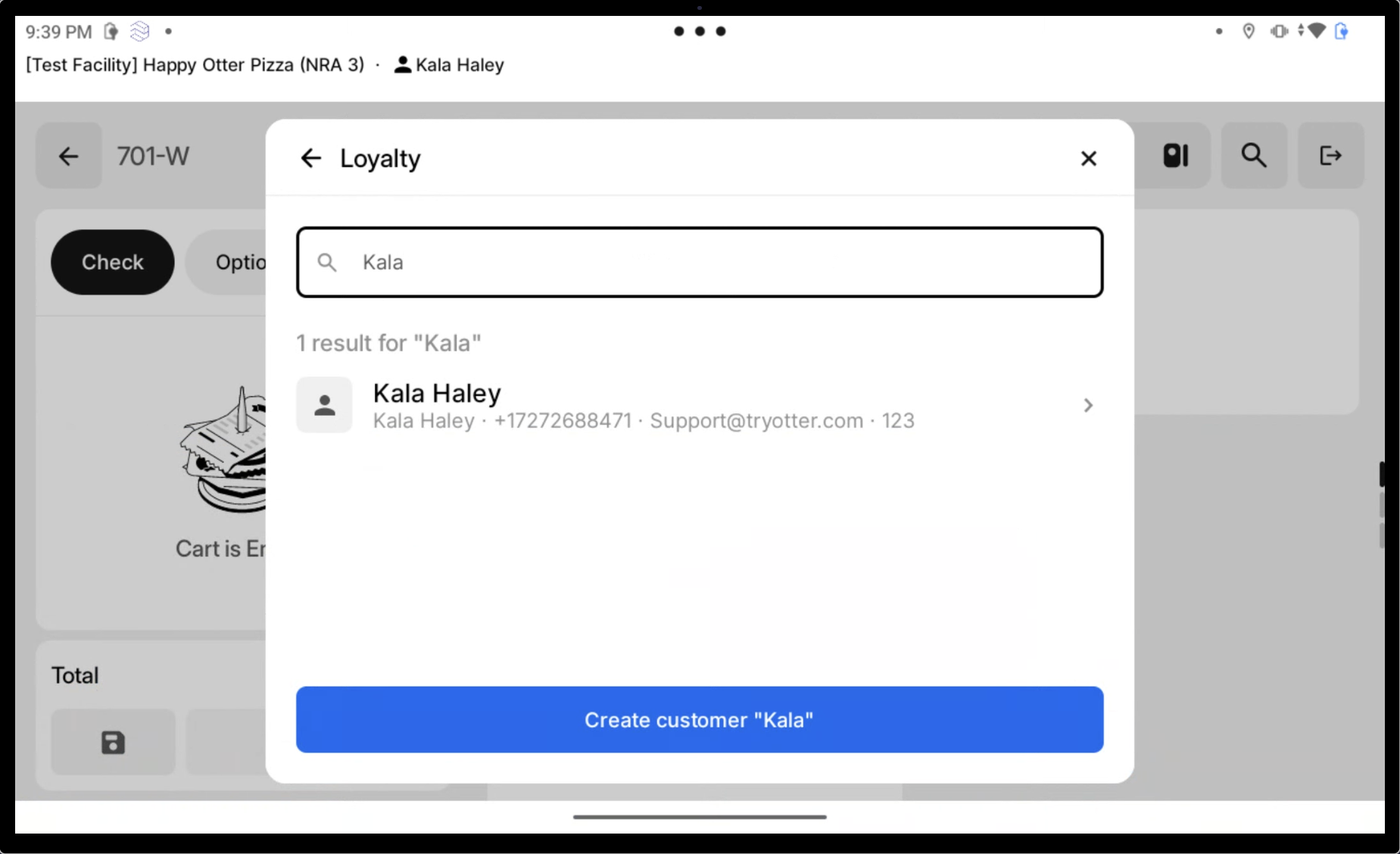 Rechercher un client fidélité
