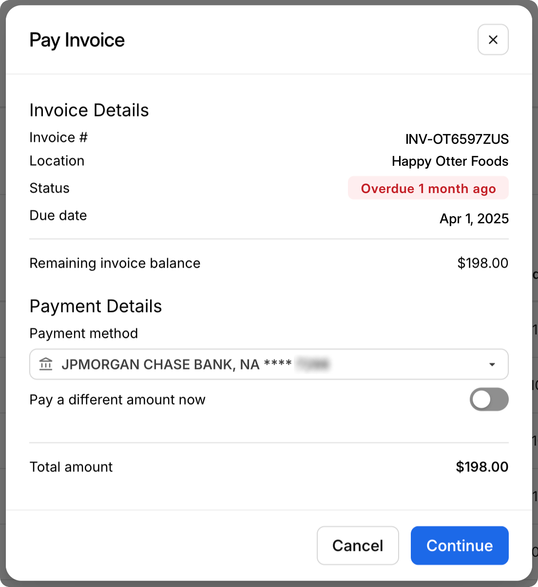 Pay Invoice