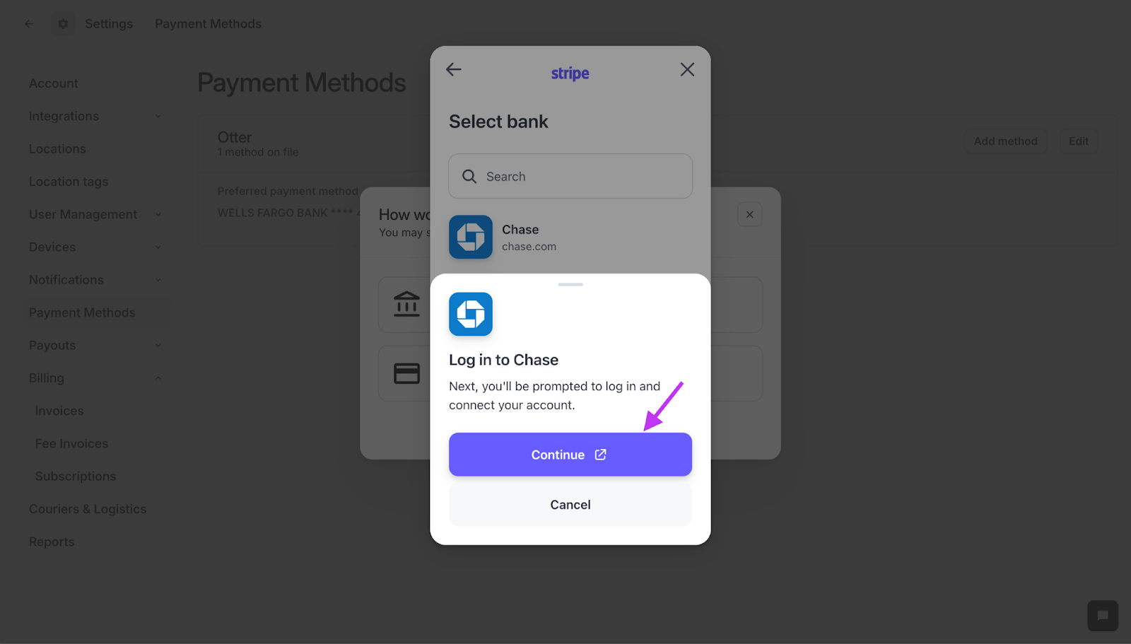 Continuar para iniciar sesión en su banco