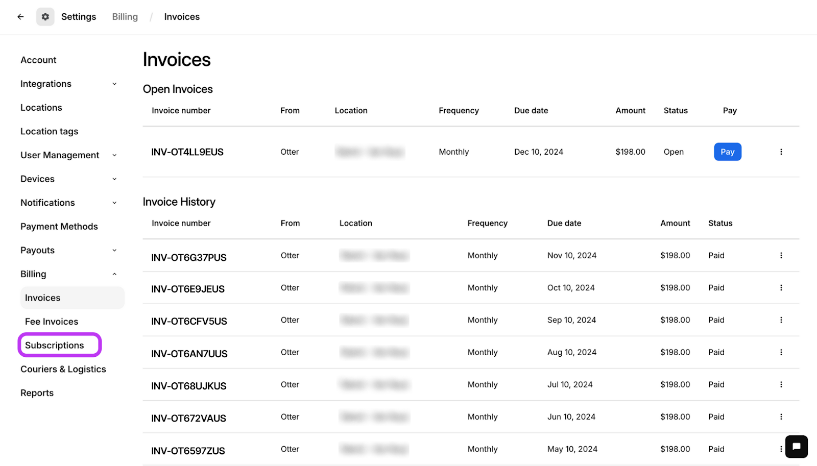 Subscriptions