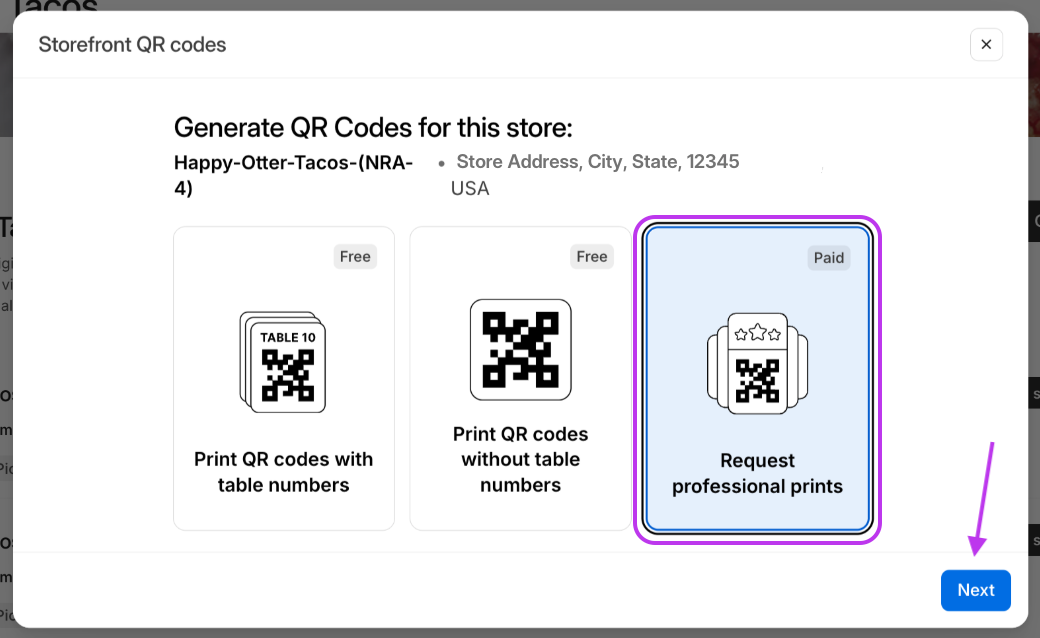 Request Professional QR Code Prints