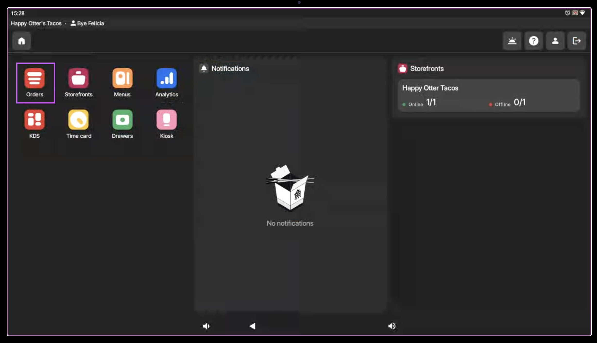 Orders app