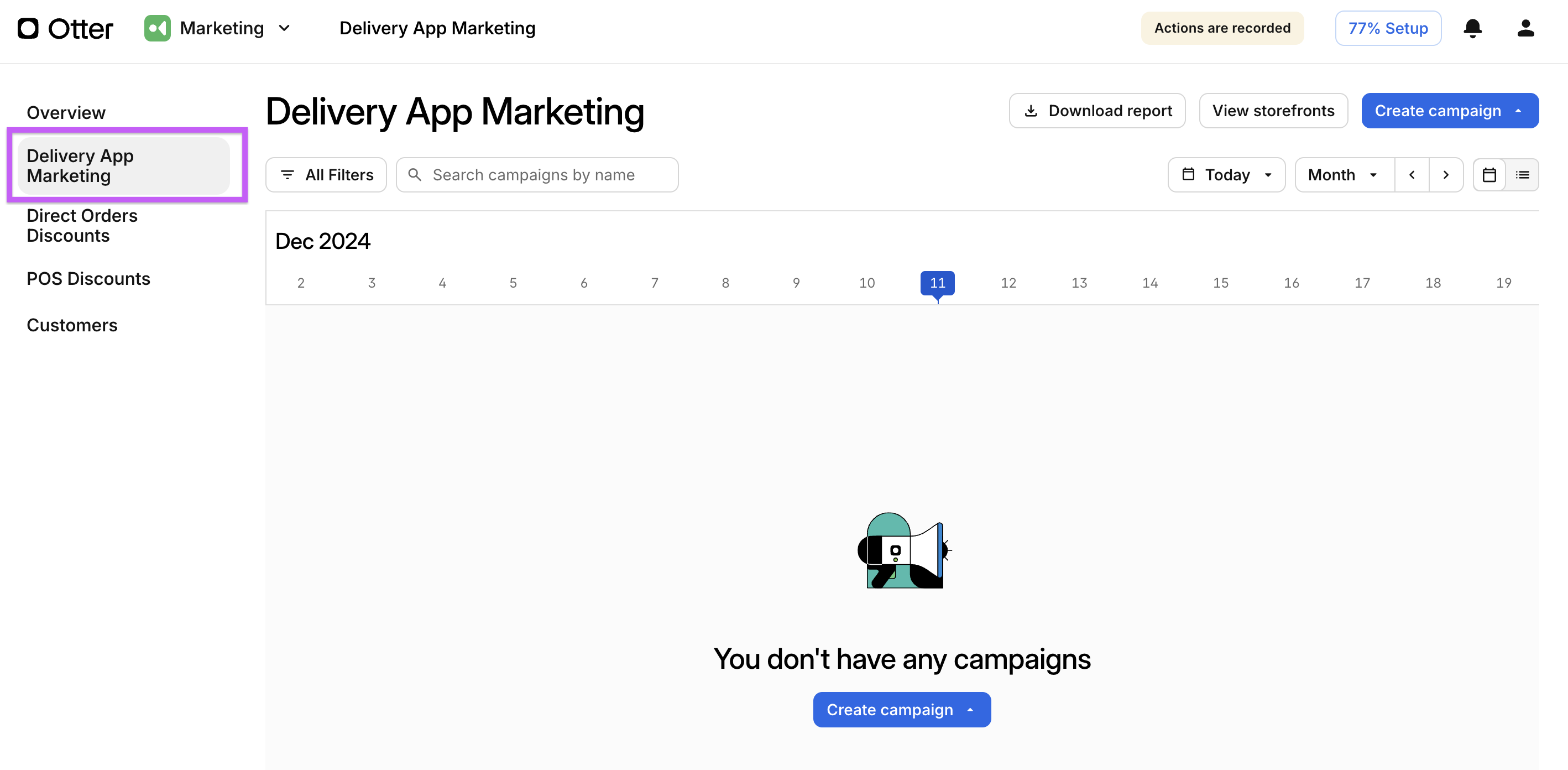Marketing de la Aplicación de Entrega