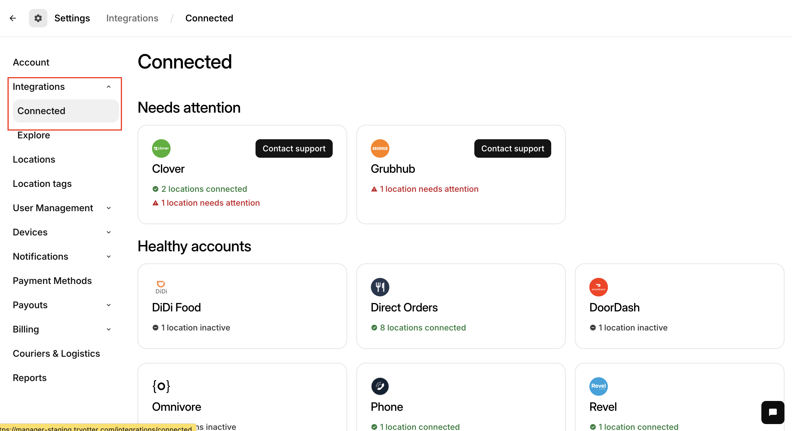 Connected Integrations