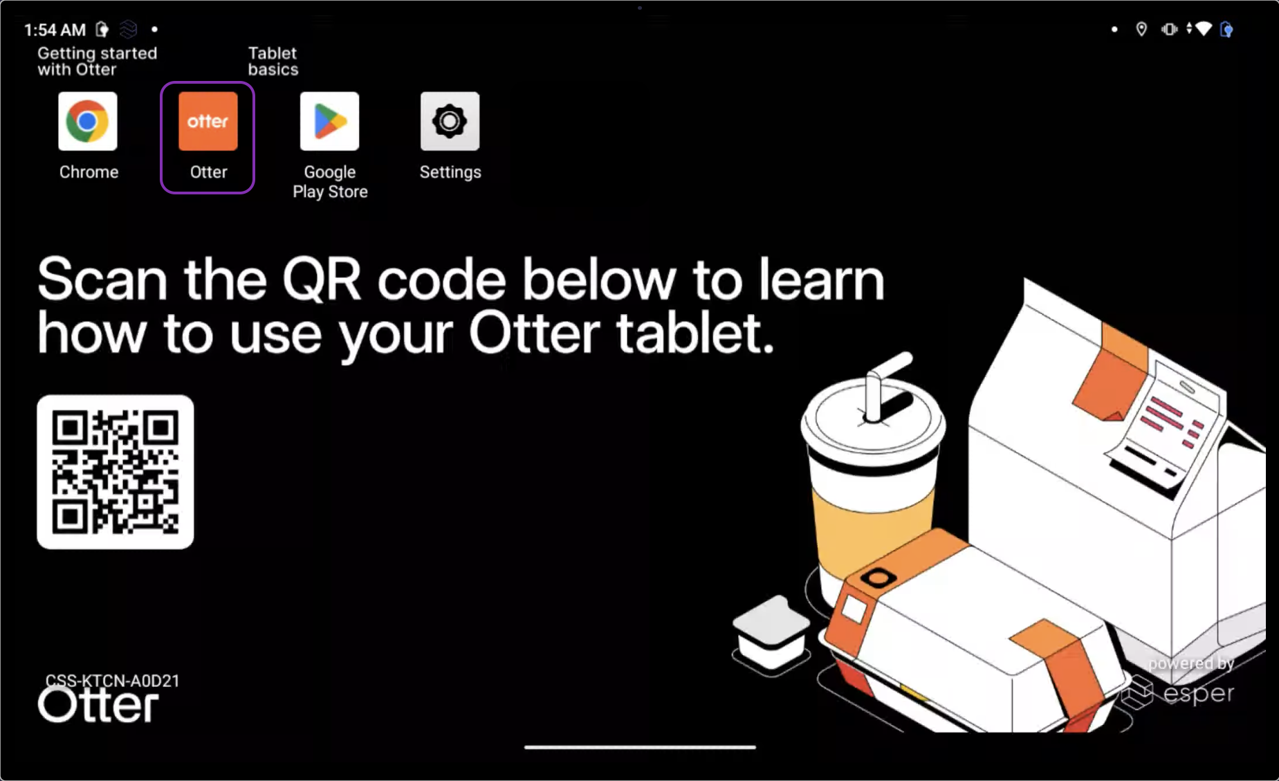 Otter Tablet Homepage