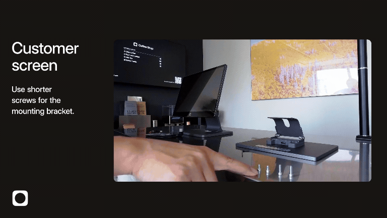 Use screws to mount screens (GIF).gif