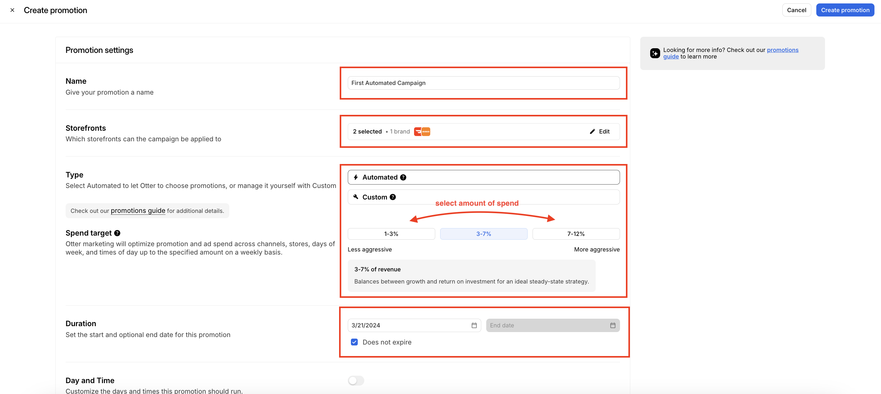 Configure Campaign Specifics