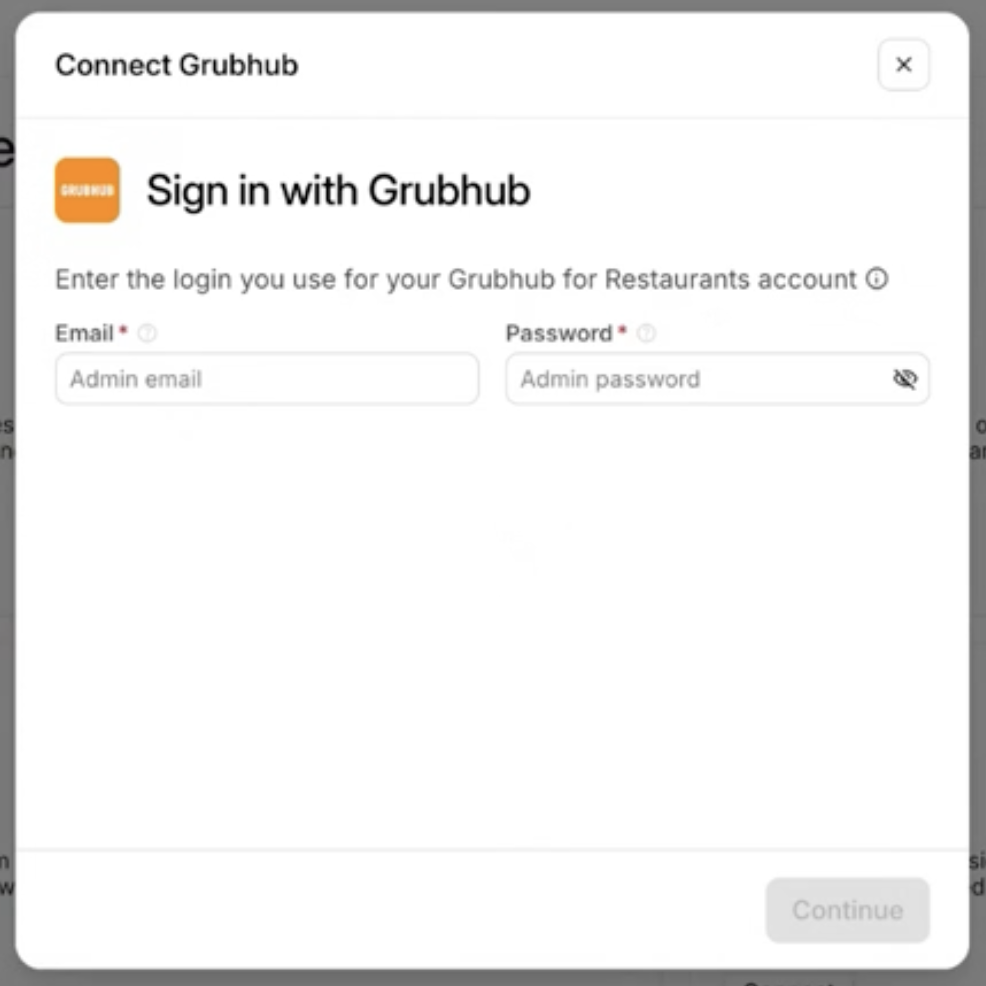 GH Integration sign in