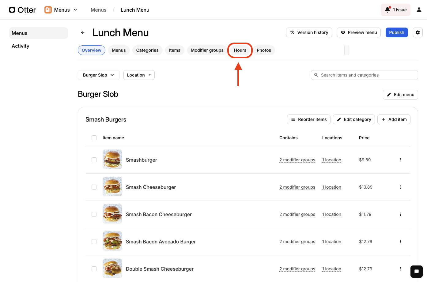 Hours tab in Menus.png