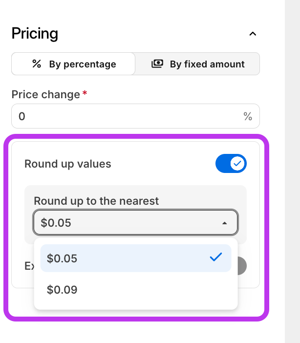 Price Rule Round up