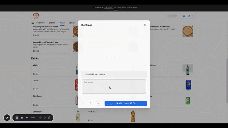 Open Tab Eater Flow GIF