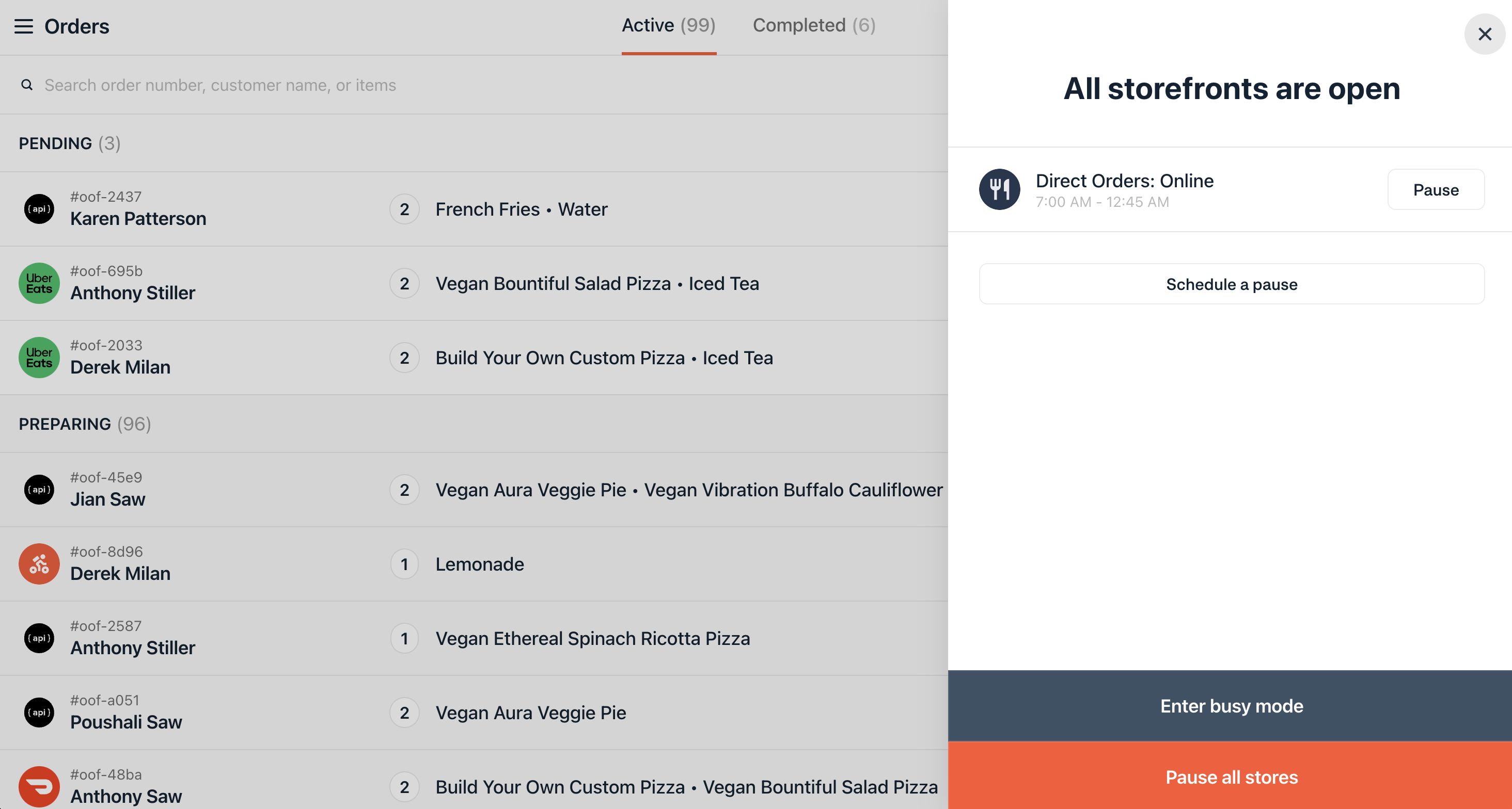 Store Availability in Web Order Manager