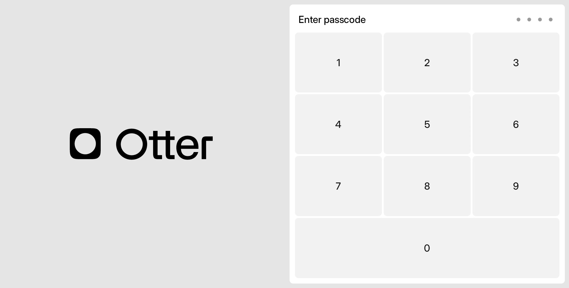 Enter employee pin code