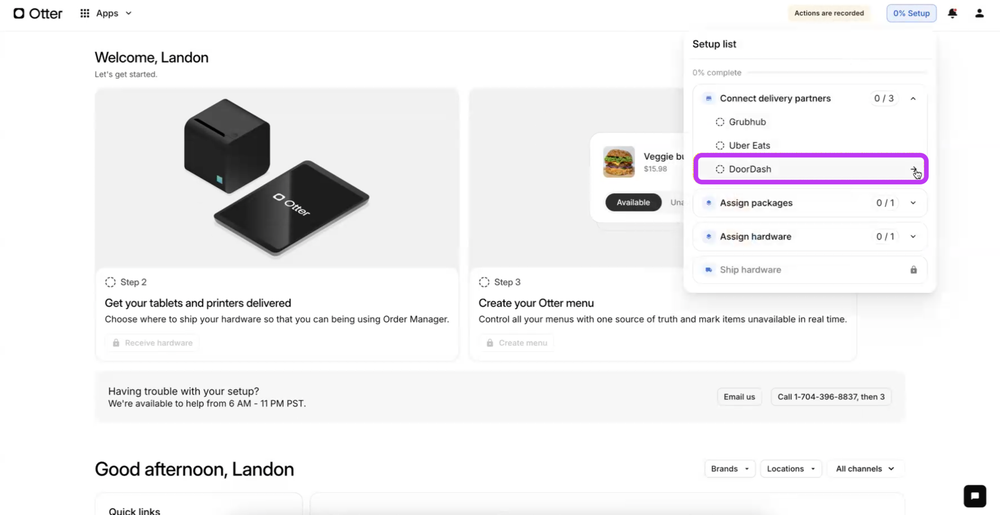 Partenaire de livraison DoorDash