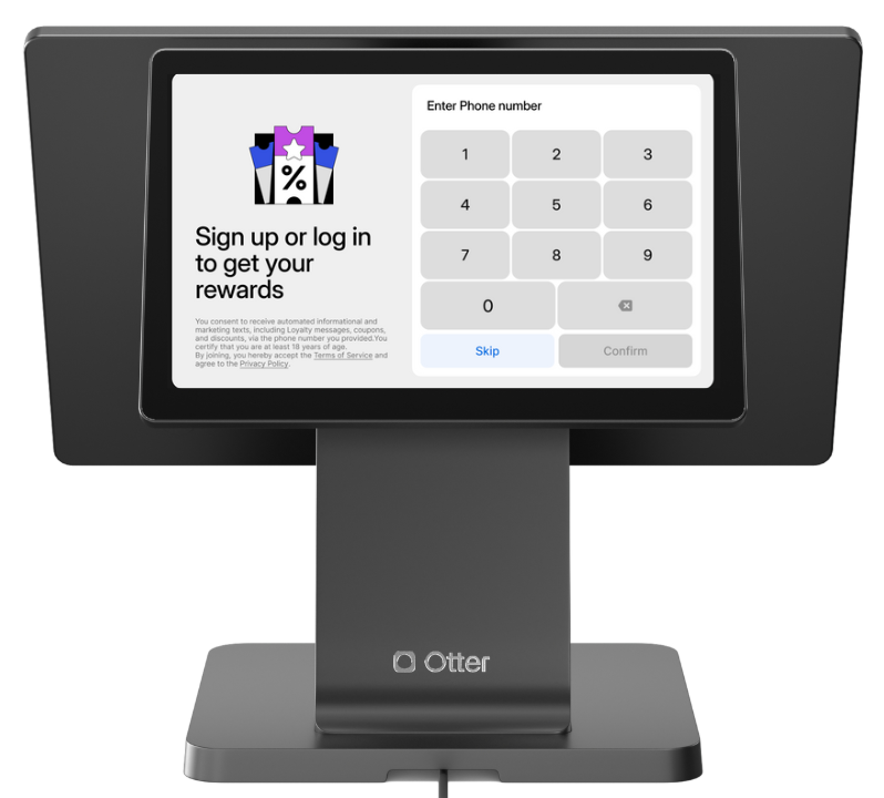 Dual Screen Loyalty Display