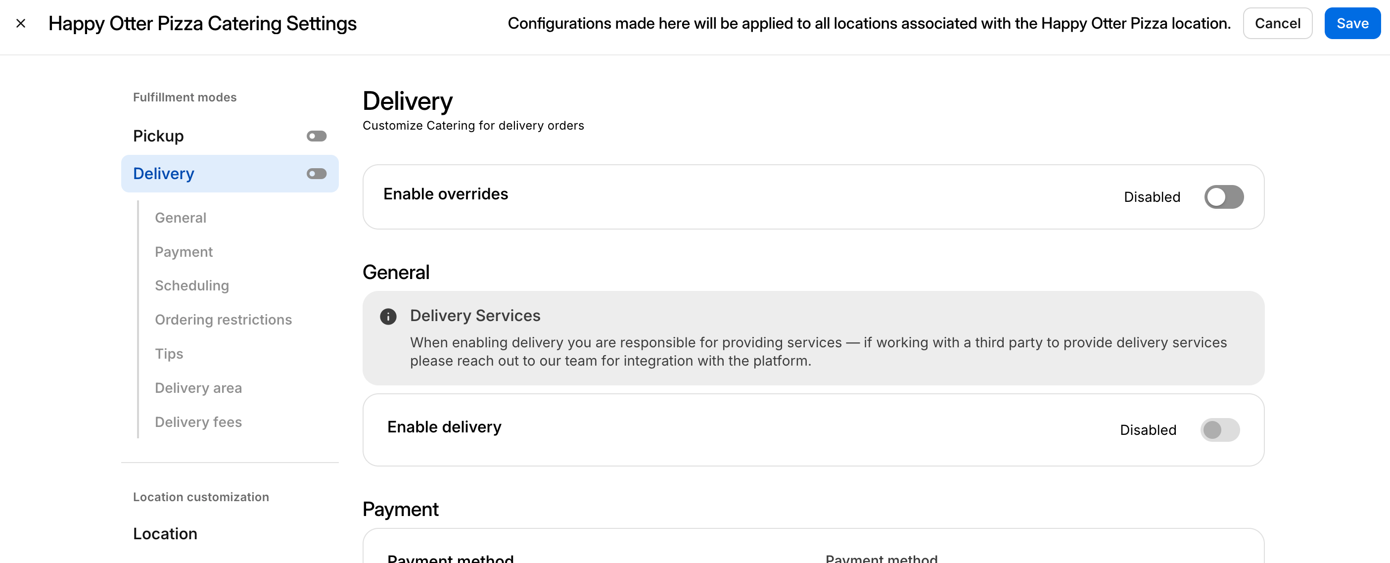 Champs de paramètres de livraison de restauration.png