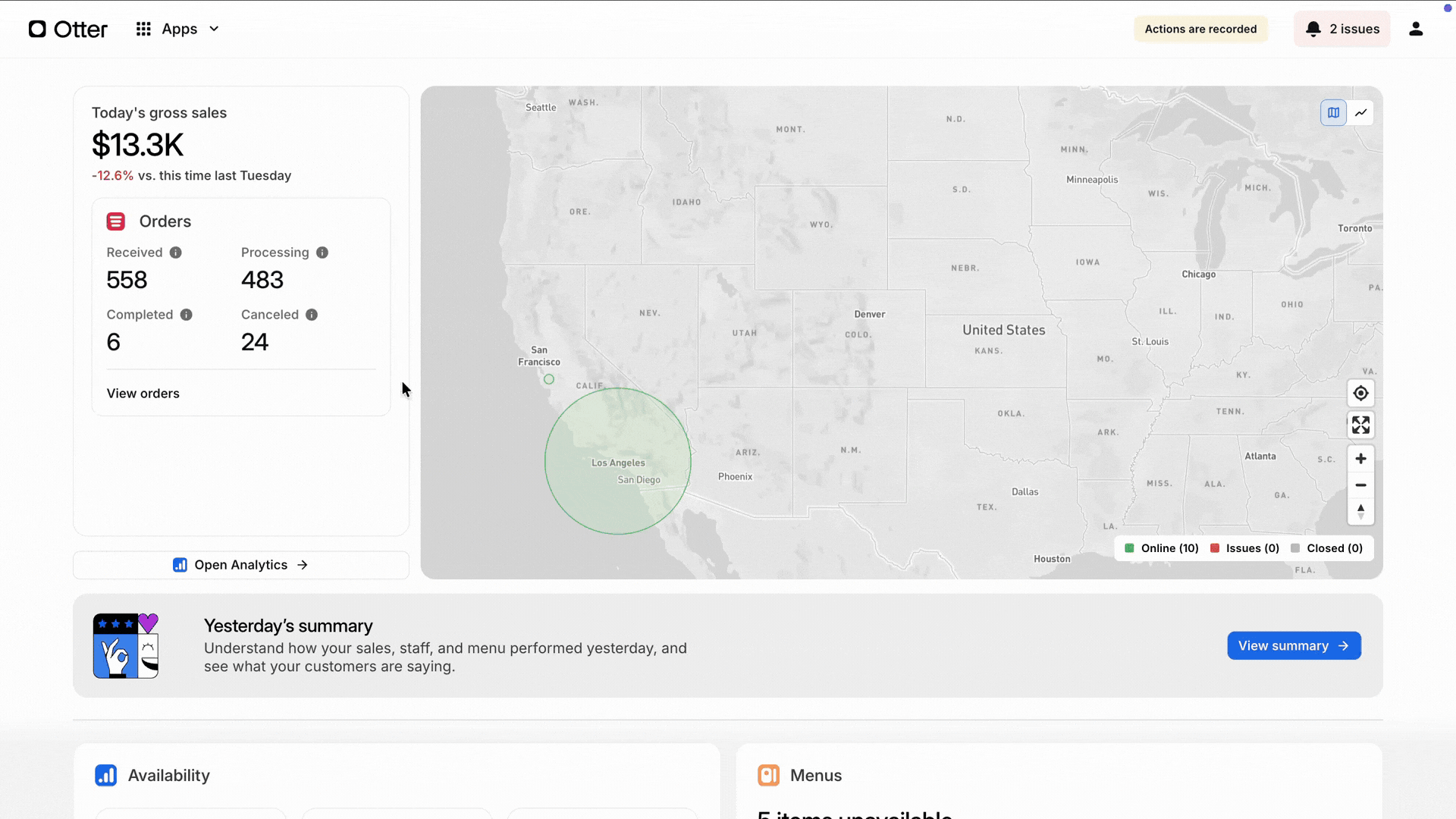 Accessing Menu Edit History