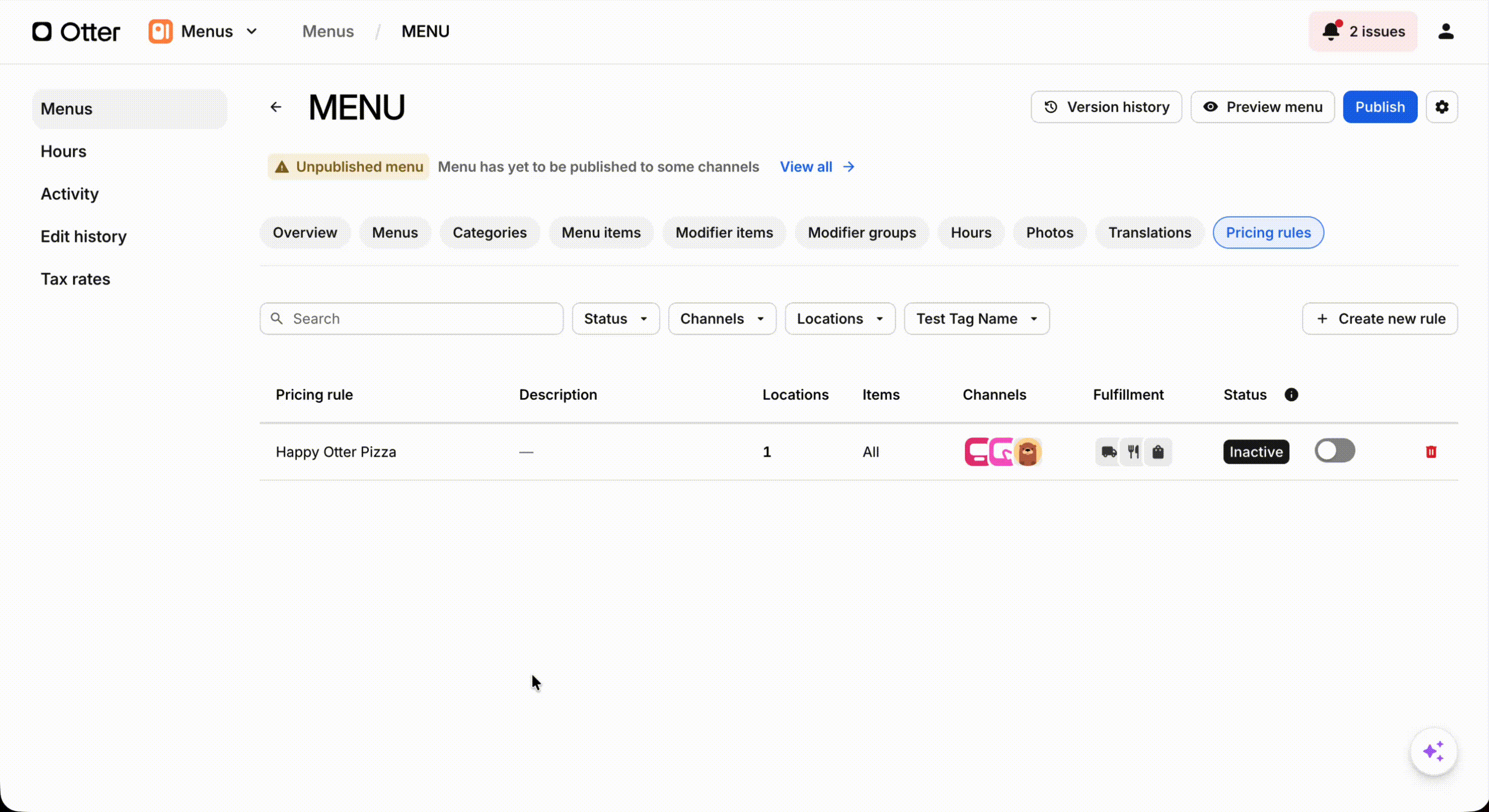 How to check Supported Fulfillment Type