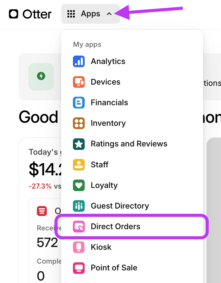 Direct Orders App